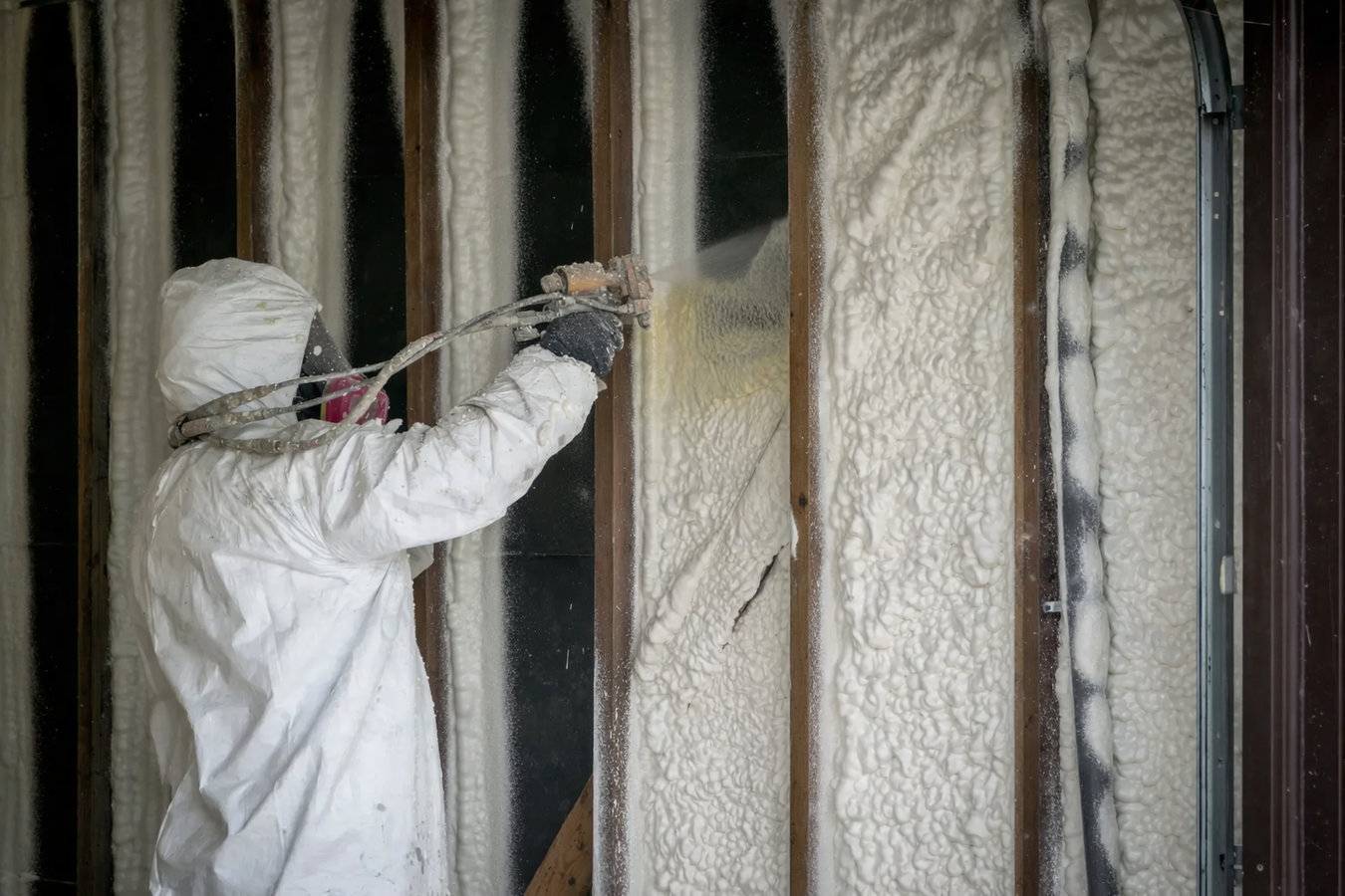 Spray foam insulation